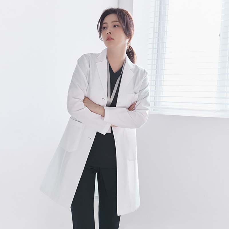 Medical Lab Years - Koreaanse stijl doktersjas met lange mouwen,