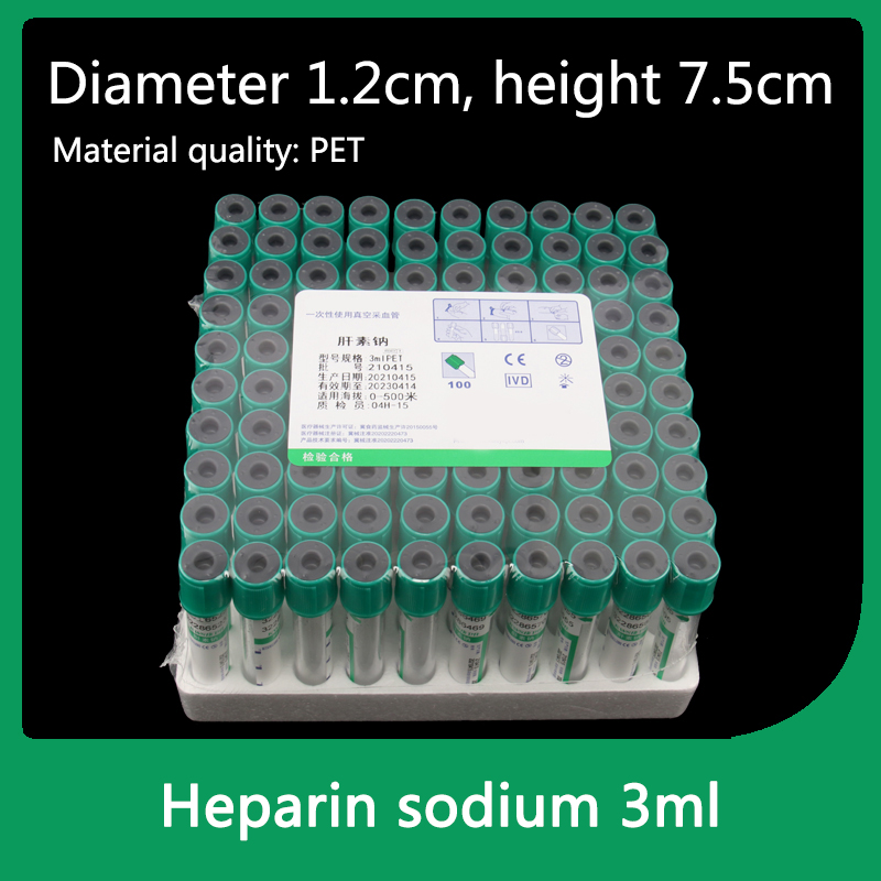 3/5/10 ml Heparin Natrium Anti - Blood Collection Tube recensie en prijs